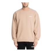 Gestreepte Logo Sweatshirt Represent , Brown , Heren