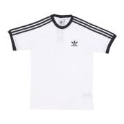 3-Stripes Tee - Streetwear Collectie Adidas , White , Heren