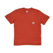 Basic Pocket Pigment Tee - Streetwear Element , Orange , Heren