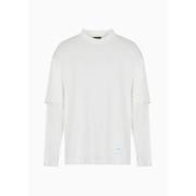 Witte Hot T-Shirt - L Emporio Armani , White , Heren