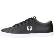 Leren Baseline Sneakers voor Mannen Fred Perry , Black , Heren