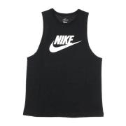 Zwart/Wit Tanktop - Streetwear Collectie Nike , Black , Dames