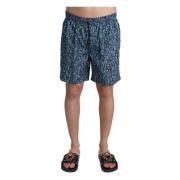 Gestreepte Strandkleding Zwembroek Dolce & Gabbana , Blue , Heren