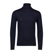 Donkerblauwe Merinowollen Coltrui Superdry , Blue , Heren