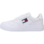 Retro Basket Sneakers Tommy Jeans , White , Dames