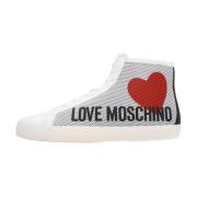 Stijlvolle Sneakers voor Vrouwen Love Moschino , White , Dames