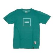 Essentials Box Logo T-shirt HUF , Green , Heren