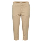 Soffie Cropped Tapered Leg Broeken Part Two , Beige , Dames