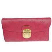 Pre-owned Leather wallets Louis Vuitton Vintage , Red , Dames