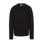 Round-neck Knitwear Schott NYC , Black , Heren