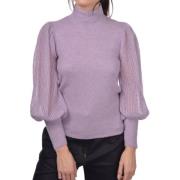 Alpaca Coltrui met Engelse Breisteek Paolo Fiorillo Capri , Purple , D...