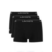 Katoenen Stretch Boxershorts - Tripack Lacoste , Black , Heren