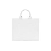 Witte Leren DG Daily Shopper Dolce & Gabbana , White , Dames