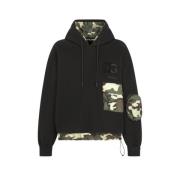 Zwarte Camouflage Hoodie met Oversized Pasvorm Dolce & Gabbana , Black...