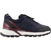 Stijlvolle Sneakers voor Mannen Geox , Blue , Heren