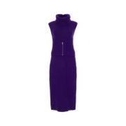 Paarse sweaterjurk mix Jil Sander , Purple , Dames