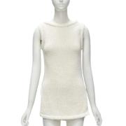 Pre-owned Cotton dresses Celine Vintage , White , Dames