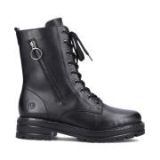 Zwarte Gesloten Booties Remonte , Black , Dames