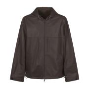 Omkeerbare Windbreaker in Napa Mat Lanvin , Green , Heren