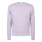 Wollen Kasjmier Crewneck Sweater Filippo De Laurentiis , Purple , Here...