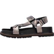 Stijlvolle platte sandalen voor vrouwen Clarks , Gray , Dames