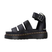 Clarissa II Quad Platte Sandalen Dr. Martens , Black , Dames