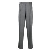 Wollen broek met plooi Ermenegildo Zegna , Gray , Heren