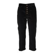 Zwarte Broek voor Heren Dondup , Black , Dames