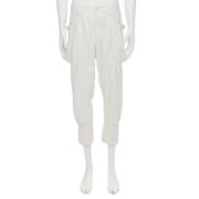 Pre-owned Polyester bottoms Issey Miyake Pre-owned , White , Dames