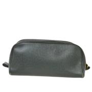 Pre-owned Leather clutches Louis Vuitton Vintage , Black , Dames