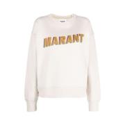 Comfortabele Katoenen Sweatshirt Isabel Marant Étoile , Beige , Dames