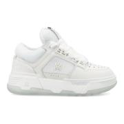 Witte lage sneakers met dubbele vetersluiting Amiri , White , Dames
