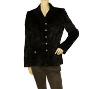 Pre-owned Cotton outerwear Moschino Pre-Owned , Black , Dames
