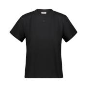 Zwart Dry Jersey T-Shirt Courrèges , Black , Dames
