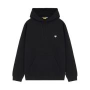Italiaanse stijl zware katoenen hoodies Iuter , Black , Heren