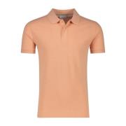 Oranje polo shirt met korte mouwen Profuomo , Orange , Heren