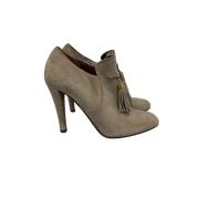 Pre-owned Suede boots Gucci Vintage , Beige , Dames