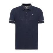 Donkerblauwe poloshirt met korte mouwen Blue Industry , Blue , Heren