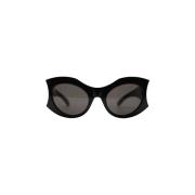 Ronde zonnebril met grijze lenzen Balenciaga , Black , Dames