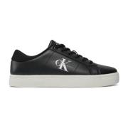 Lage leren sneakers Calvin Klein , Black , Heren