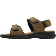 Moderne Platte Sandalen Clarks , Brown , Heren