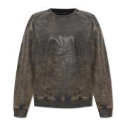 Gewaxte sweatshirt D-Krib-S Diesel , Brown , Dames