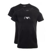 Twee-pack van T-shirts Emporio Armani , Black , Heren