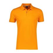 Oranje Polo Shirt met Korte Mouw Hugo Boss , Orange , Heren