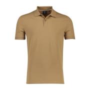 Bruine polo met korte mouwen Hugo Boss , Brown , Heren