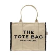 Shopper tas met logo Marc Jacobs , Beige , Dames