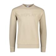 Beige Trui Replay , Beige , Heren