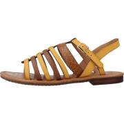 Comfortabele platte sandalen voor vrouwen Geox , Brown , Dames