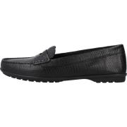 Stijlvolle Comfortabele Loafers Vrouwen Geox , Black , Dames