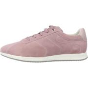 Stijlvolle Avery Damessneakers Geox , Pink , Dames